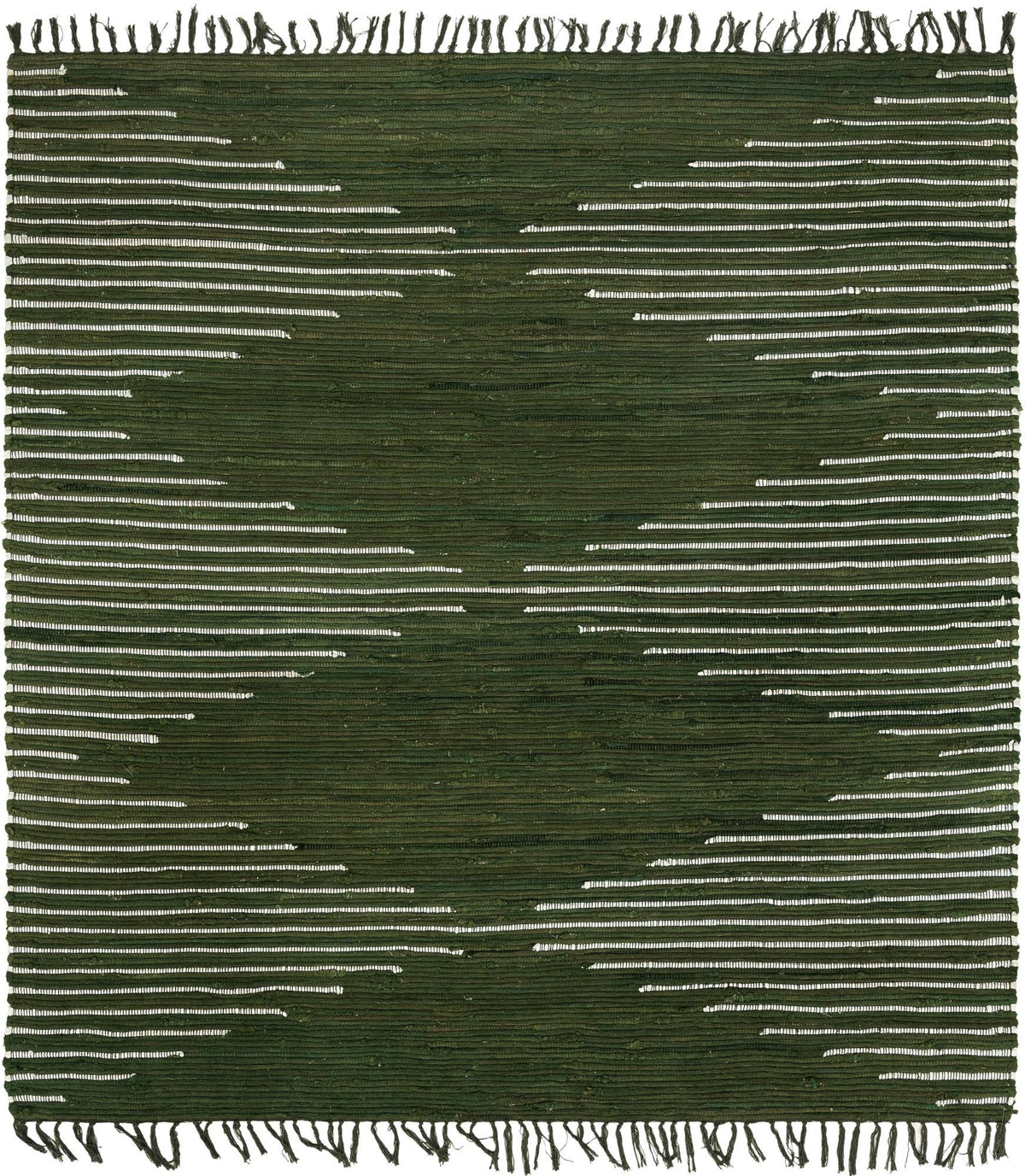 Thar Cotton Collection Area Rug - Jaisalmer (Green) Square Green  lifestyle 29