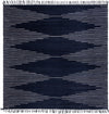 Thar Cotton Collection Area Rug - Jaisalmer (Navy Blue) Square Navy Blue  lifestyle 43