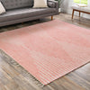 Thar Cotton Collection Area Rug - Jaisalmer (Rose) Square Rose  lifestyle 52