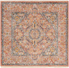 Seville Stripes Collection Area Rug - Cadiz (Brick Red) Square Brick Red  lifestyle 43