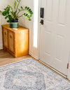 Regal Estates Collection Area Rug - Majesty Square Blue  lifestyle 74