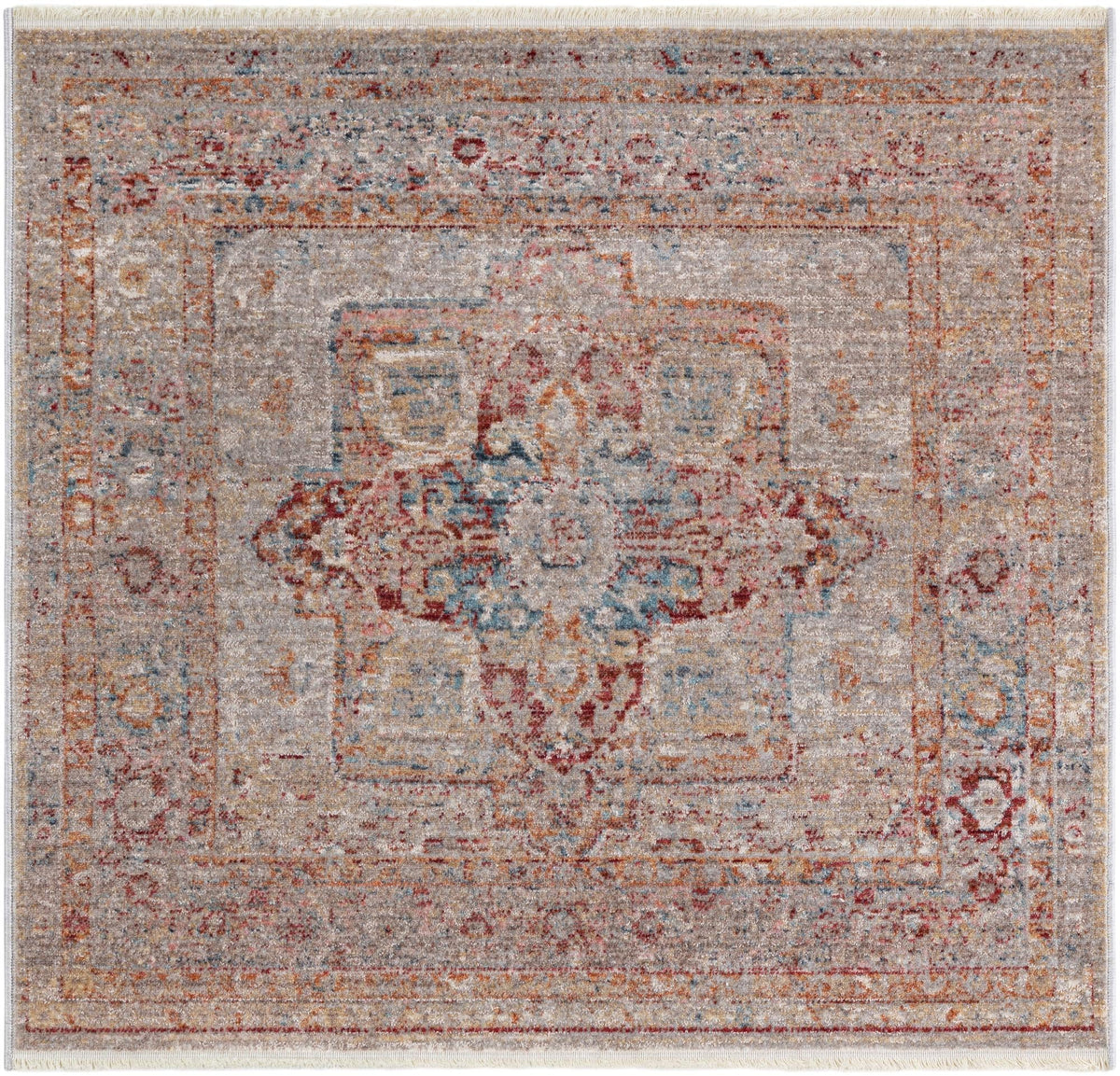 Regal Estates Collection Area Rug -  Monarch Square Multi  lifestyle 33