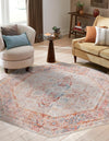 Regal Estates Collection Area Rug -  Monarch Octagon Multi  lifestyle 86