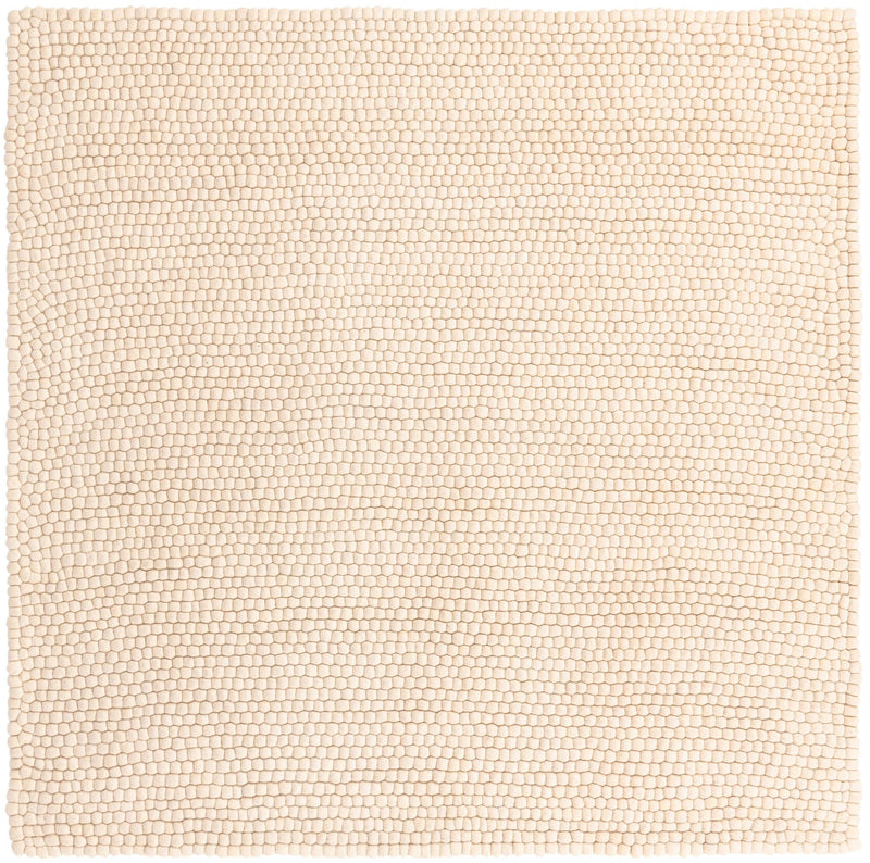 Wool Sphere Alley Collection Area Rug - Sphereville (Ivory) Square Ivory  lifestyle 16