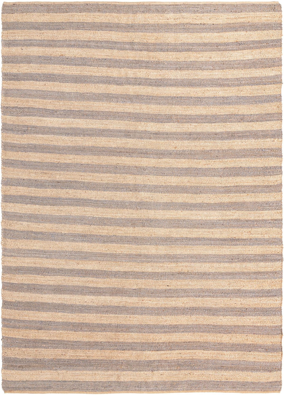 Woven Seaside Jute Collection Area Rug - Nantucket Rectangle Gray Ivory Main