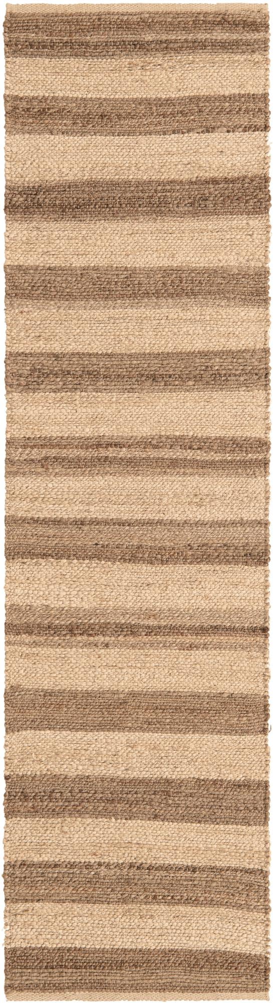Woven Seaside Jute Collection Area Rug - Nantucket Runner Ivory and Natural  lifestyle 107