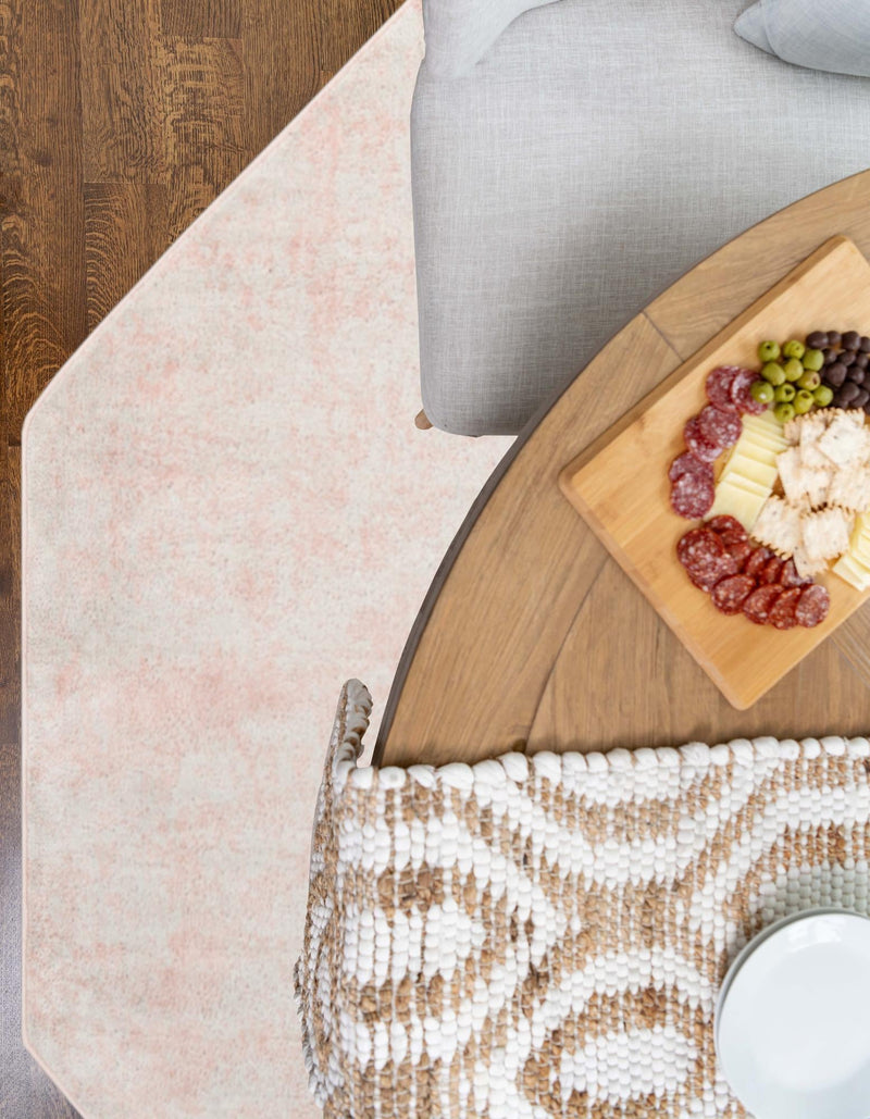 Luminara Sands Collection Area Rug - Elysium (Carnation Pink) Octagon Carnation Pink  lifestyle 47