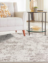 Luminara Sands Collection Area Rug - Serenity (Stone Gray) Octagon Stone Gray  lifestyle 31