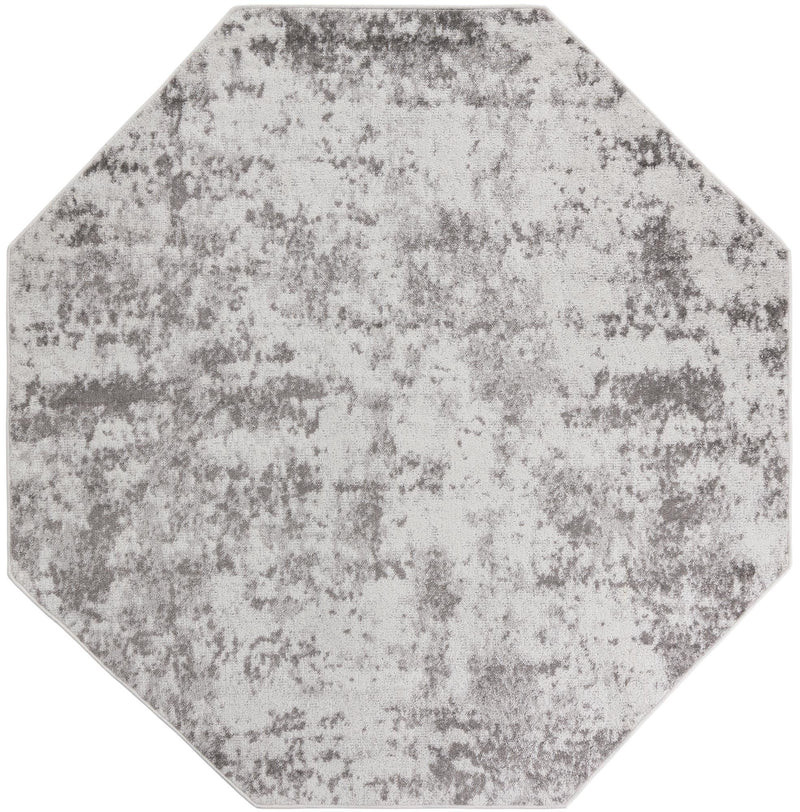 Luminara Sands Collection Area Rug - Serenity (Stone Gray) Octagon Stone Gray  lifestyle 20