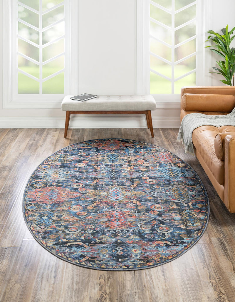 Heritage Elegance Collection Area Rug -  Potala Oval Multi  lifestyle 42