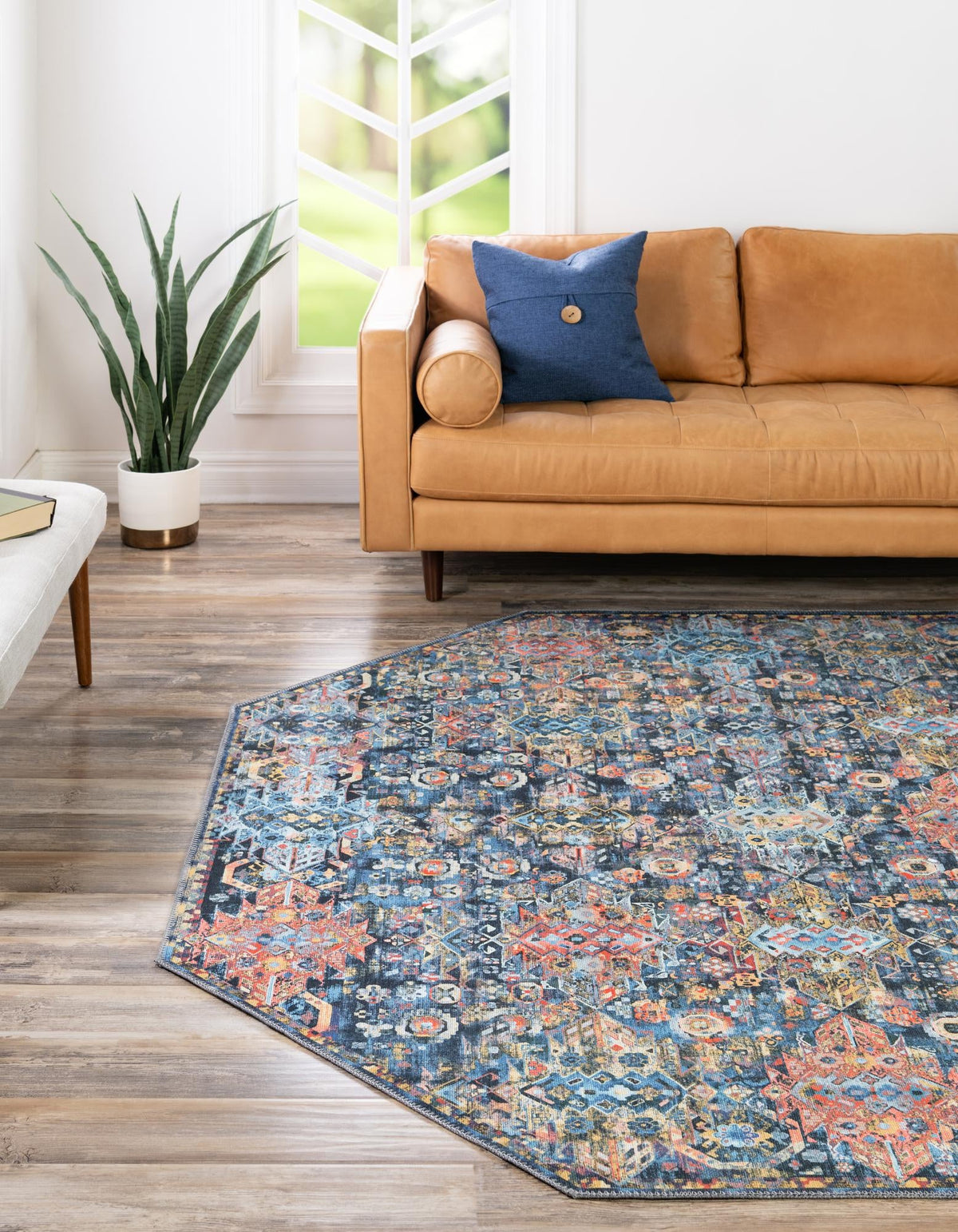 Heritage Elegance Collection Area Rug -  Potala Octagon Multi  lifestyle 46