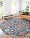 Heritage Elegance Collection Area Rug -  Potala Octagon Multi  lifestyle 56