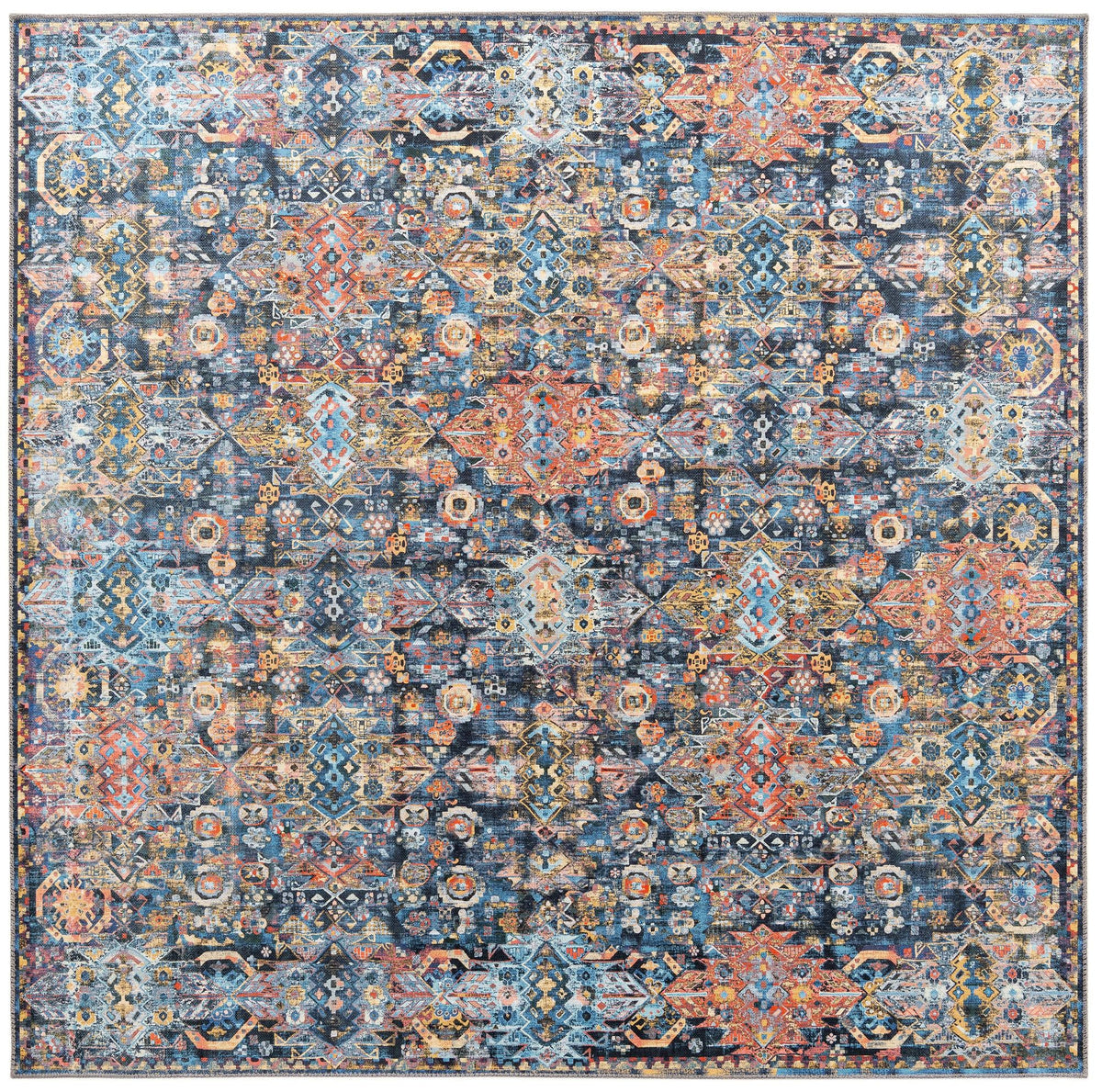 Heritage Elegance Collection Area Rug -  Potala Square Multi  lifestyle 46