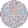 Heritage Elegance Collection Area Rug -  Potala Round Blue  lifestyle 32