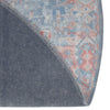 Heritage Elegance Collection Area Rug -  Potala Round Blue  lifestyle 74