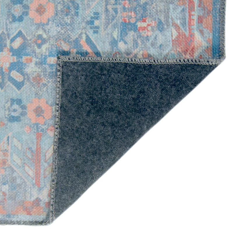 Heritage Elegance Collection Area Rug -  Potala Octagon Blue  lifestyle 75