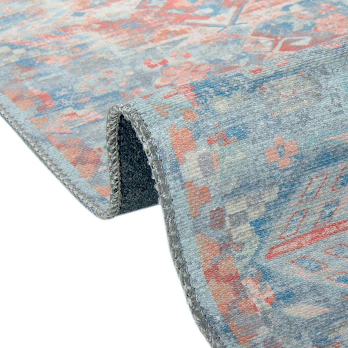 Heritage Elegance Collection Area Rug -  Potala Octagon Blue  lifestyle 81