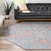 Heritage Elegance Collection Area Rug -  Potala Octagon Blue  lifestyle 111