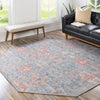 Heritage Elegance Collection Area Rug -  Potala Octagon Blue  lifestyle 117