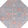 Heritage Elegance Collection Area Rug -  Potala Octagon Blue  lifestyle 33