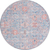 Heritage Elegance Collection Area Rug -  Potala Round Blue  lifestyle 38