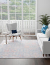 Heritage Elegance Collection Area Rug -  Potala Square Blue  lifestyle 40