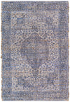Savannah Threads Collection Area Rug - Charleston Rectangle Blue Main
