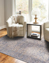 Savannah Threads Collection Area Rug - Charleston Rectangle Blue  lifestyle 10