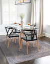 Savannah Threads Collection Area Rug - Charleston Rectangle Blue  lifestyle 14
