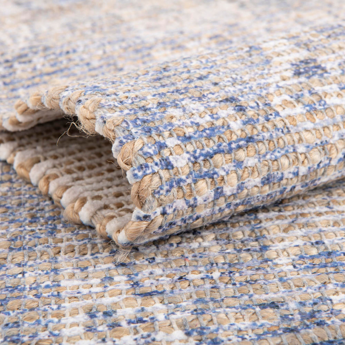 Savannah Threads Collection Area Rug - Charleston Rectangle Blue  lifestyle 24