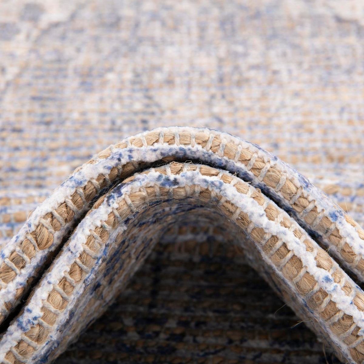 Savannah Threads Collection Area Rug - Charleston Rectangle Blue  lifestyle 28