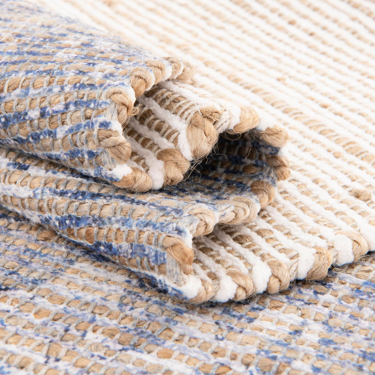 Savannah Threads Collection Area Rug - Charleston Rectangle Blue  lifestyle 38