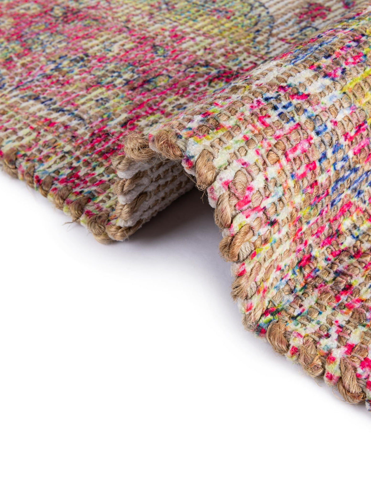 Savannah Threads Collection Area Rug - Charleston Rectangle Ivory Pink  lifestyle 33