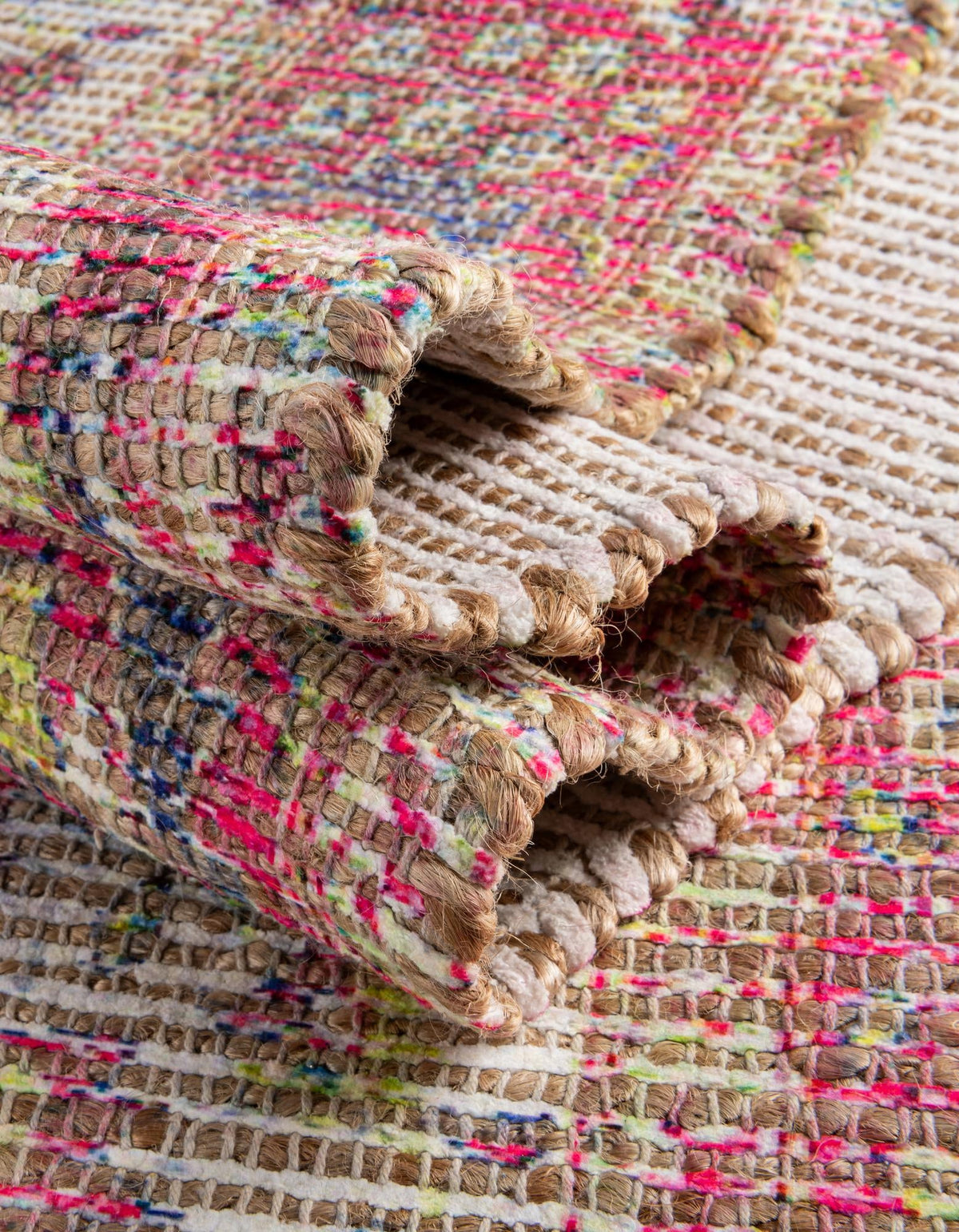 Savannah Threads Collection Area Rug - Charleston Rectangle Ivory Pink  lifestyle 39