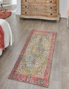 Savannah Threads Collection Area Rug - Charleston Runner Ivory Pink  lifestyle 48