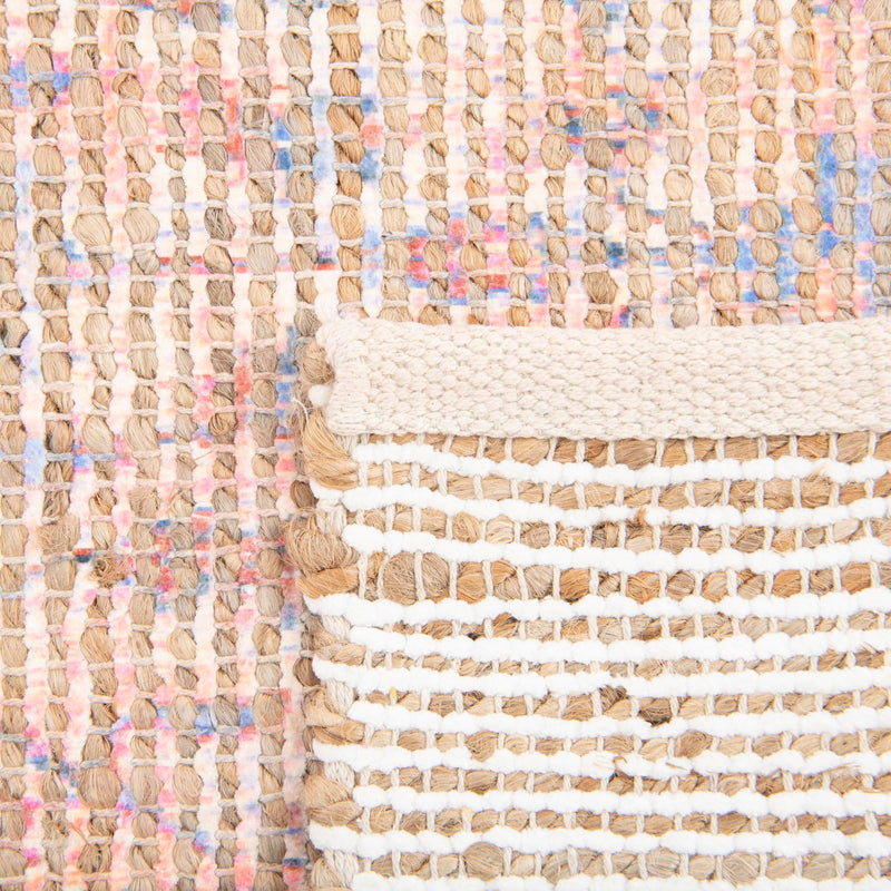 Savannah Threads Collection Area Rug - Tybee Rectangle Peach pink  lifestyle 31