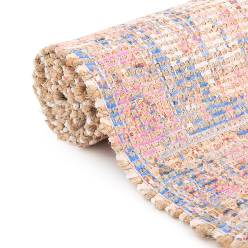 Savannah Threads Collection Area Rug - Tybee Rectangle Peach pink  lifestyle 37