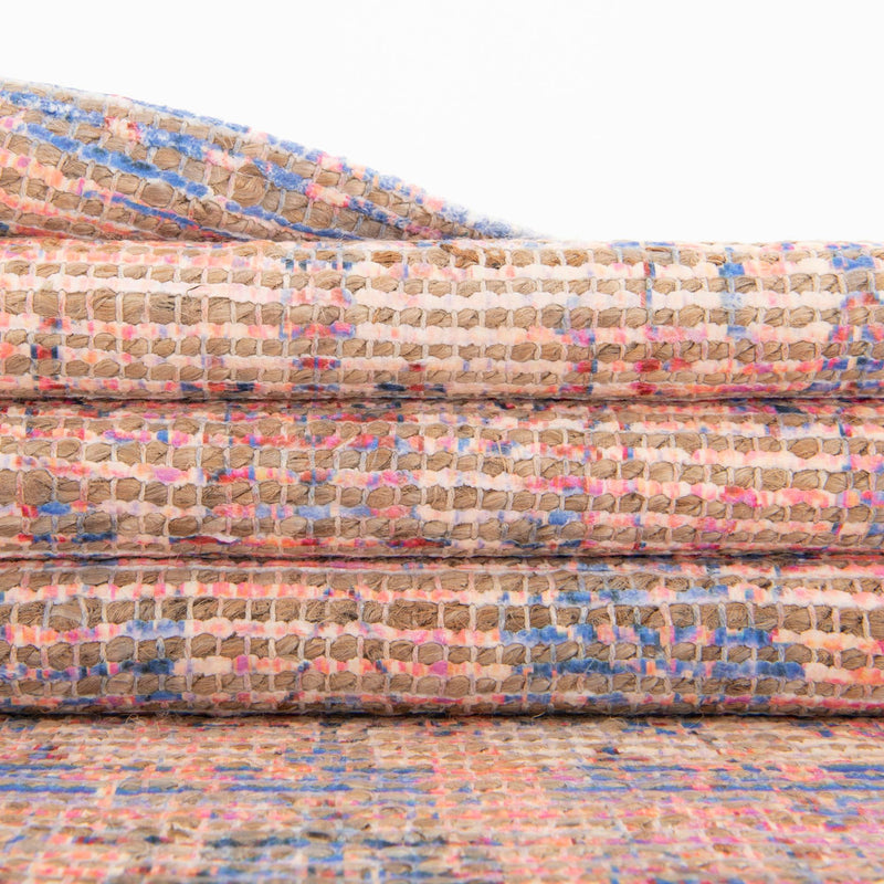 Savannah Threads Collection Area Rug - Tybee Rectangle Peach pink  lifestyle 40