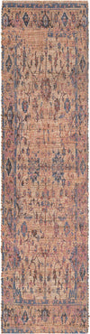 Savannah Threads Collection Area Rug - Tybee Runner Peach pink  lifestyle 80