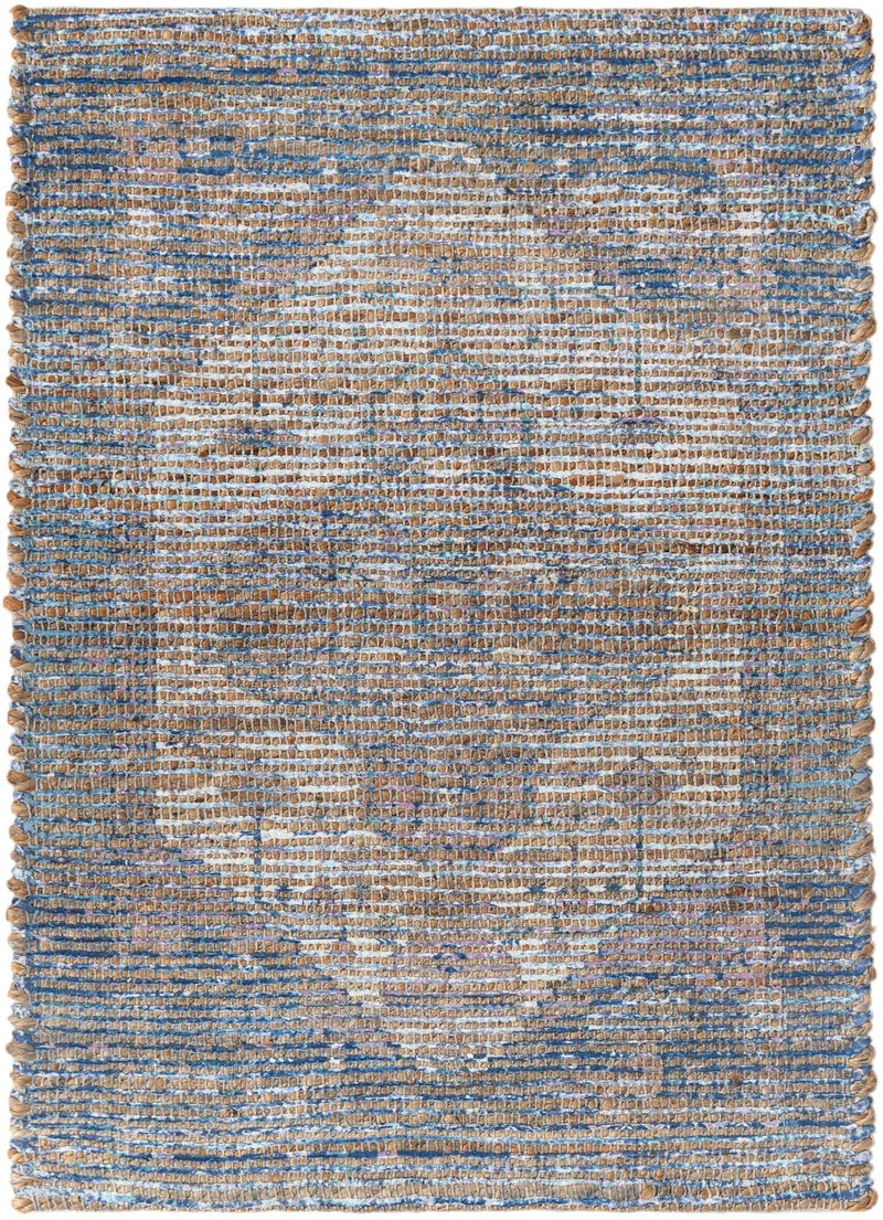 Desert Weave Jute Collection Area Rug - Sahara Rectangle Blue  lifestyle 3