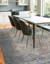 Desert Weave Jute Collection Area Rug - Sahara Rectangle Blue  lifestyle 5