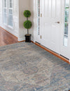 Desert Weave Jute Collection Area Rug - Sahara Rectangle Blue  lifestyle 7
