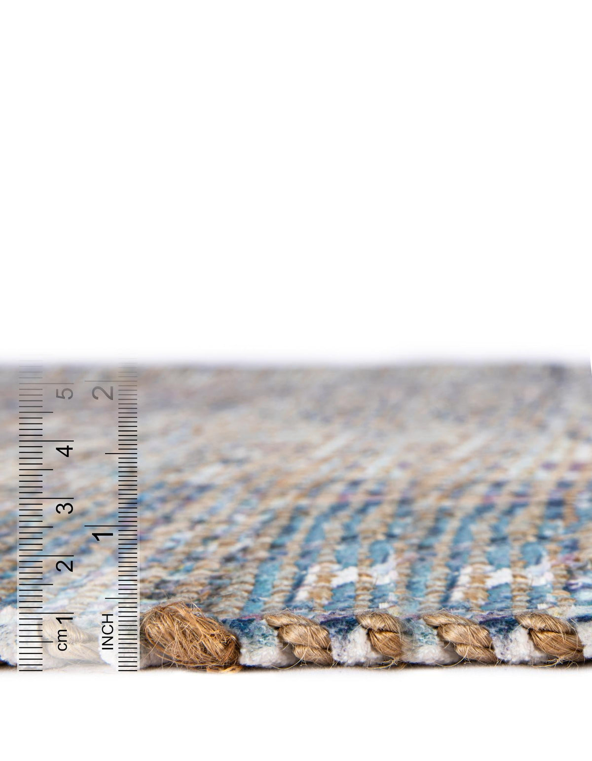 Desert Weave Jute Collection Area Rug - Sahara Rectangle Blue  lifestyle 23