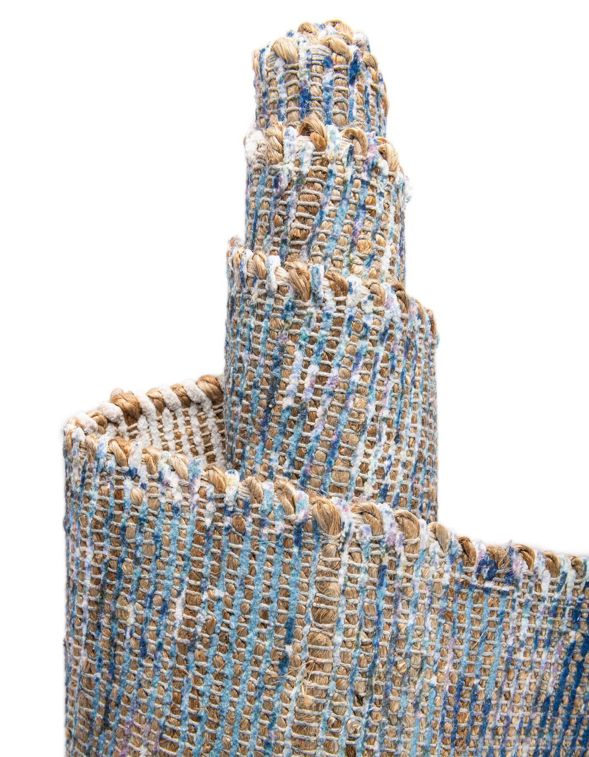 Desert Weave Jute Collection Area Rug - Sahara Rectangle Blue  lifestyle 35