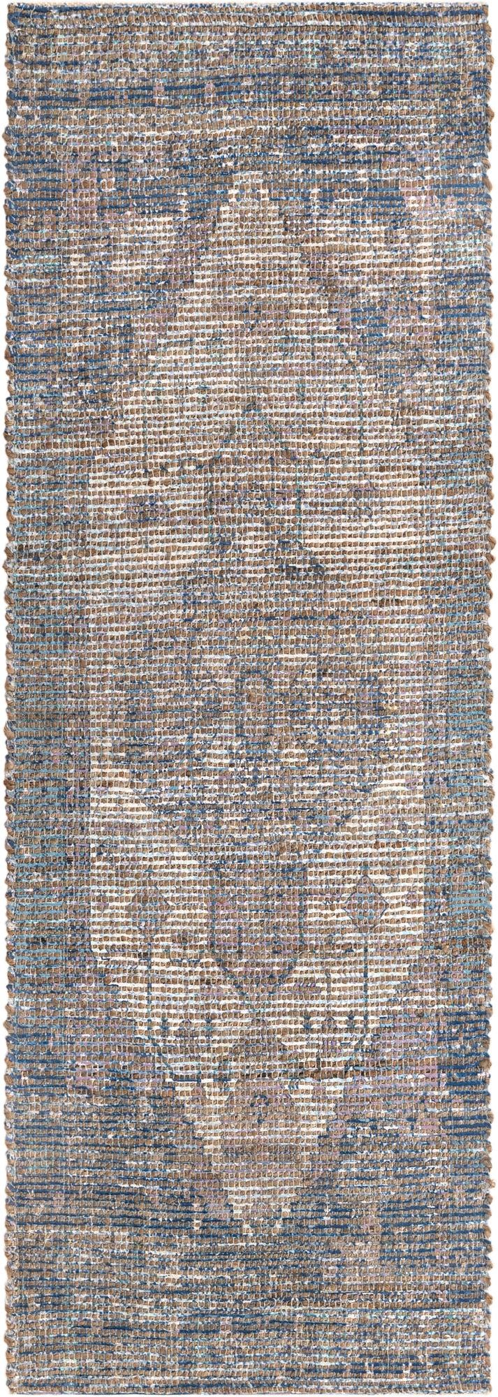Savannah Threads Collection Area Rug - Sahara Runner Blue  lifestyle 121