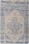 Desert Weave Jute Collection Area Rug - Sahara Rectangle Blue Main