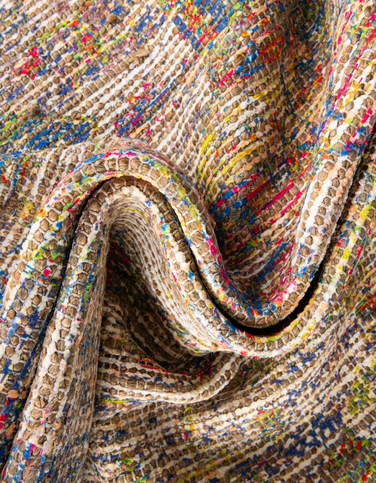 Desert Weave Jute Collection Area Rug - Sahara Rectangle Multi  lifestyle 45