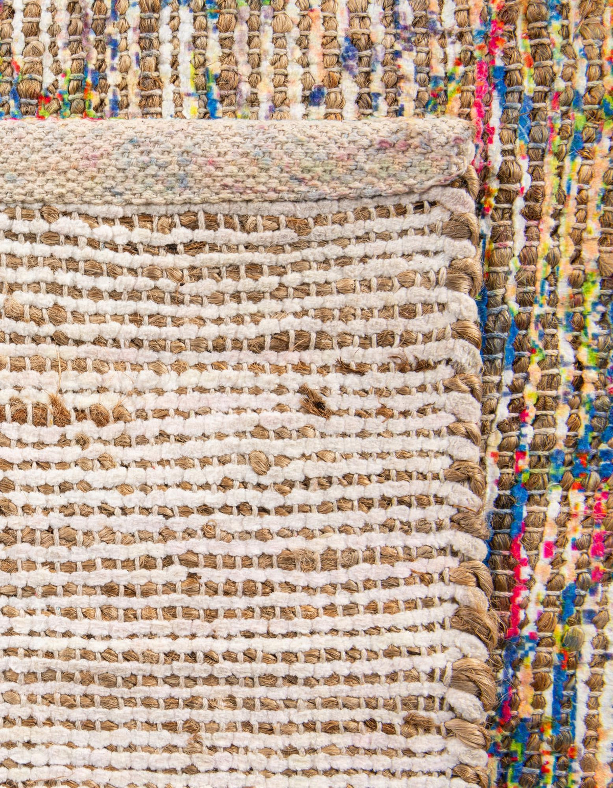 Desert Weave Jute Collection Area Rug - Sahara Rectangle Multi  lifestyle 48