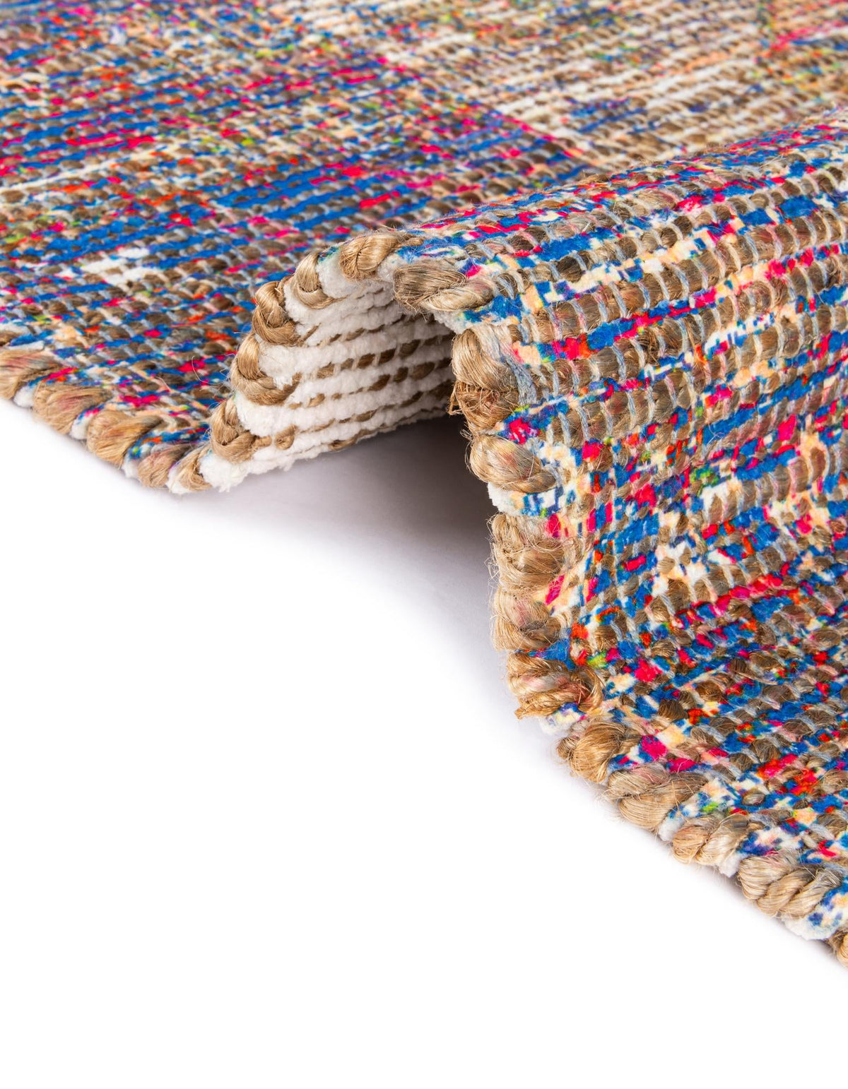 Desert Weave Jute Collection Area Rug - Sahara Rectangle Multi  lifestyle 51