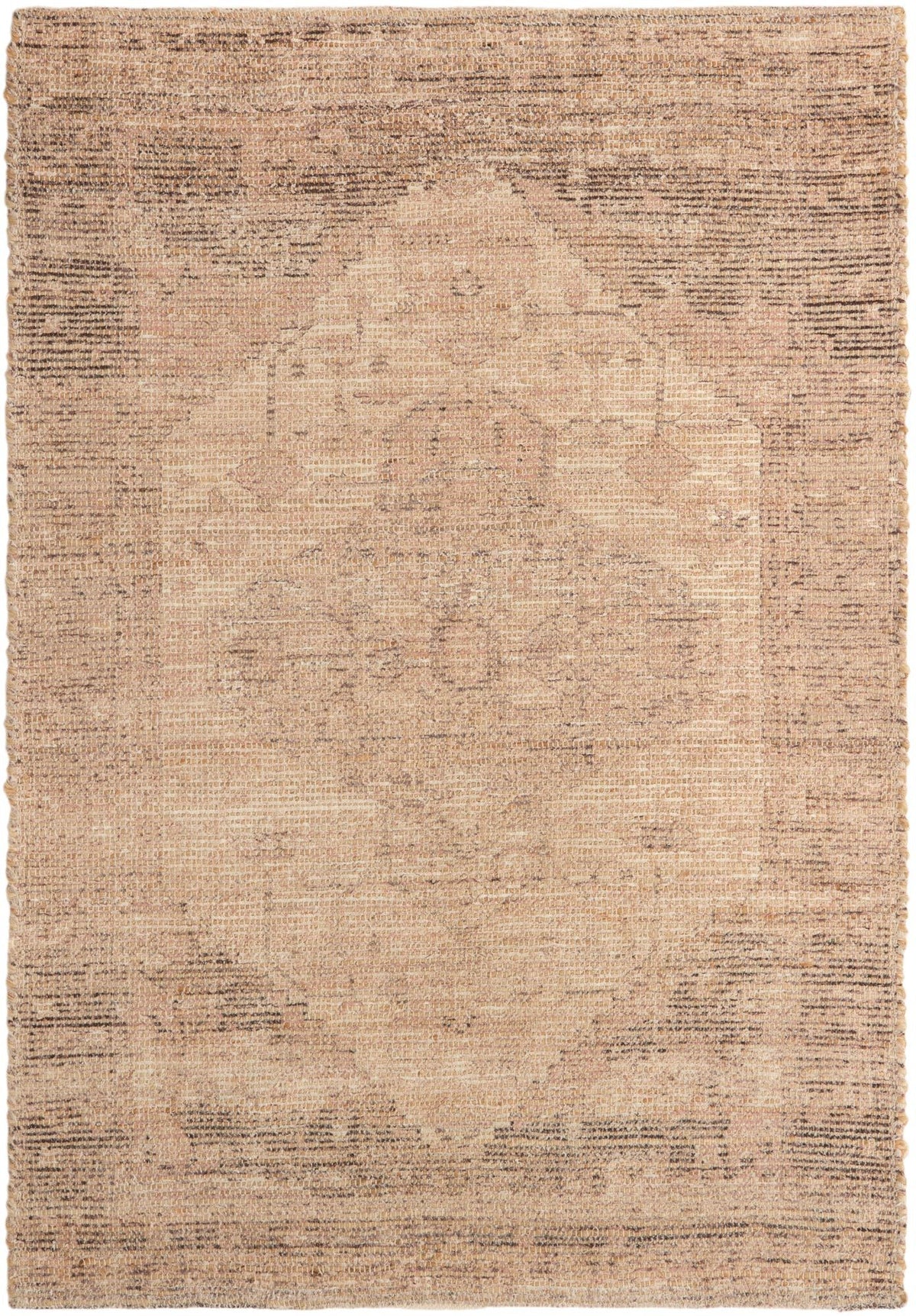 Desert Weave Jute Collection Area Rug - Sahara Rectangle Natural  lifestyle 2